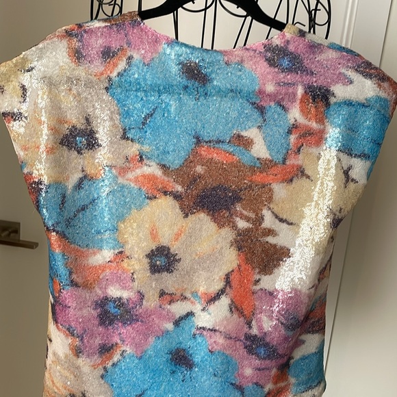 NWT ELIE TAHARI SEQUIN TOP - Picture 4 of 6